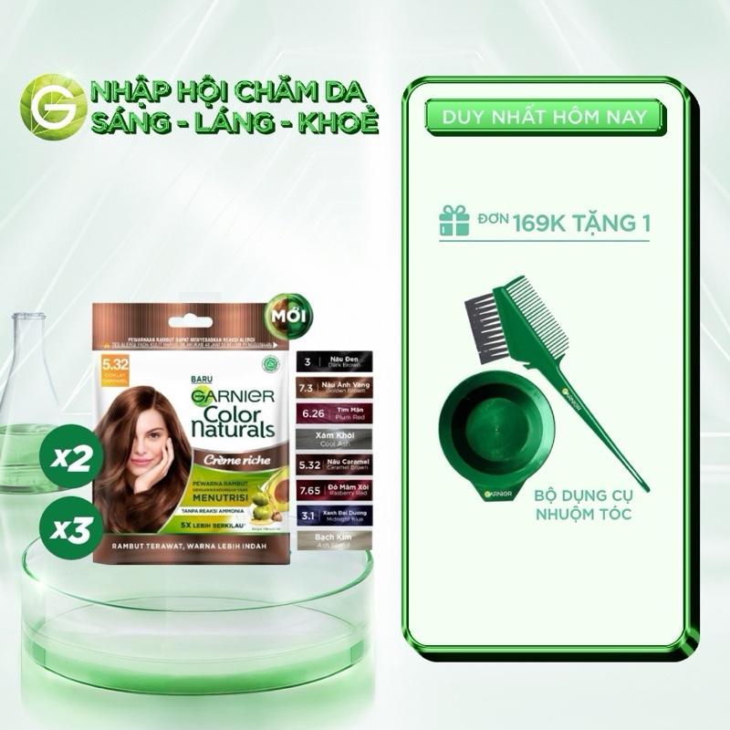 [ĐƠN 169K TẶNG 1 QUÀ] Kem Nhuộm Tóc Màu Thời Trang Garnier Color Naturals Ultra Colors - 8 Màu Nhuộm Thời Trang