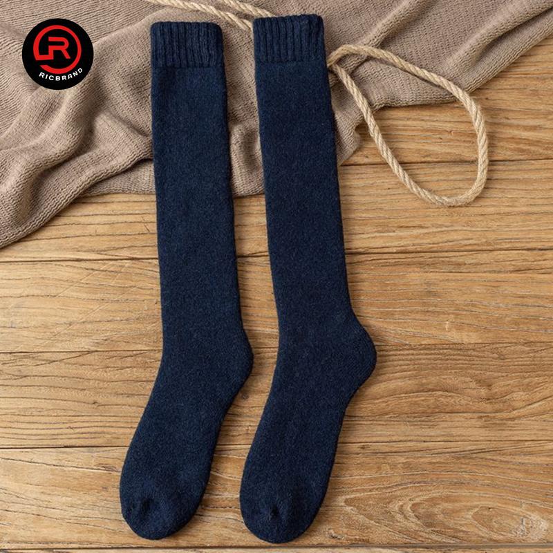 ( Selutut ) kaos kaki wanita pria panjang selutut polos tebal remaja dan dewasa Cewek / kaos kaki Hitam polos / kaos kaki Motif polos / kaos kaki Pendek / kaos kaki bahan Katun 8