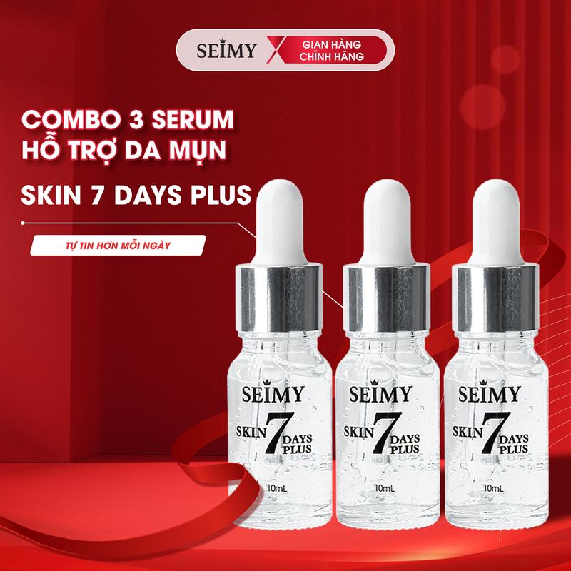Combo 3 Chai Serum hỗ trợ mụn thâm Seimy - Skin 7 Days Plus 10ml ƯU ĐÃI ĐỘC QUYỀN - DÀNH CHO KHÁCH SỈ