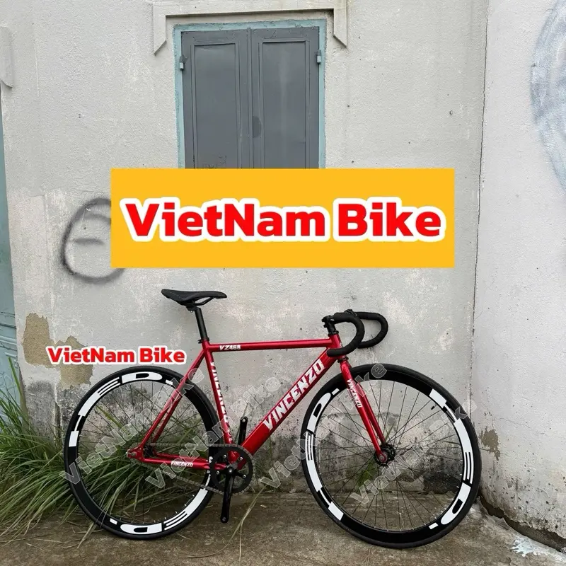 Xe đạp thể thao Vincenzo VZ468 khung thép không mối Hàn tem in lên