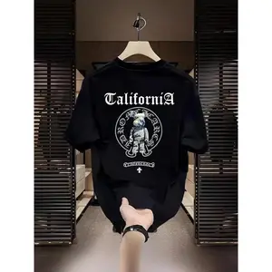 Baju T-Shirt Wild Power Diri Beruang Kroasia dengan Desain California dan Grafik Unik