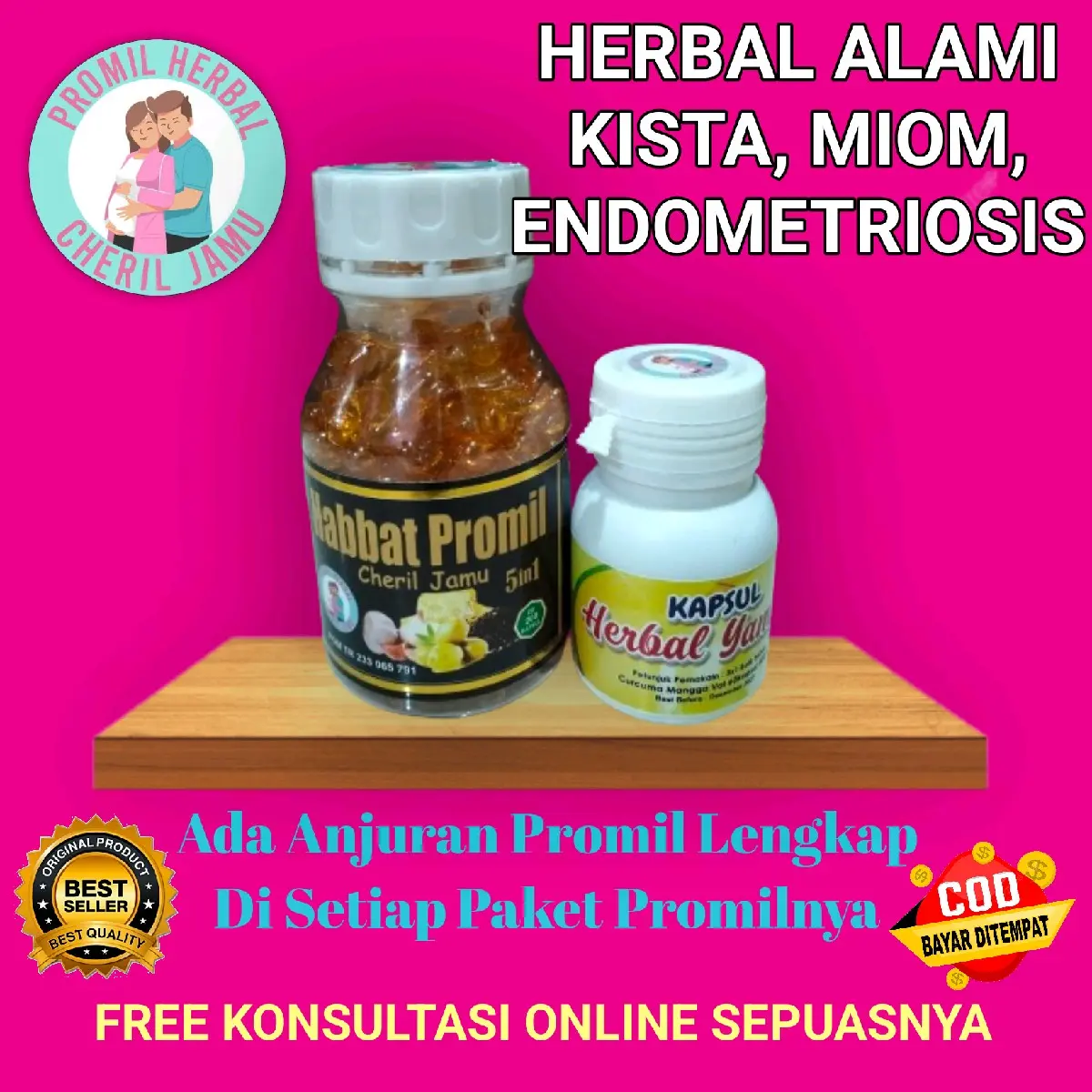 Habbat Promil dan YAMPRO MANGGO: Herbal Alami untuk Mengatasi Kista, Miom, dan Endometriosis