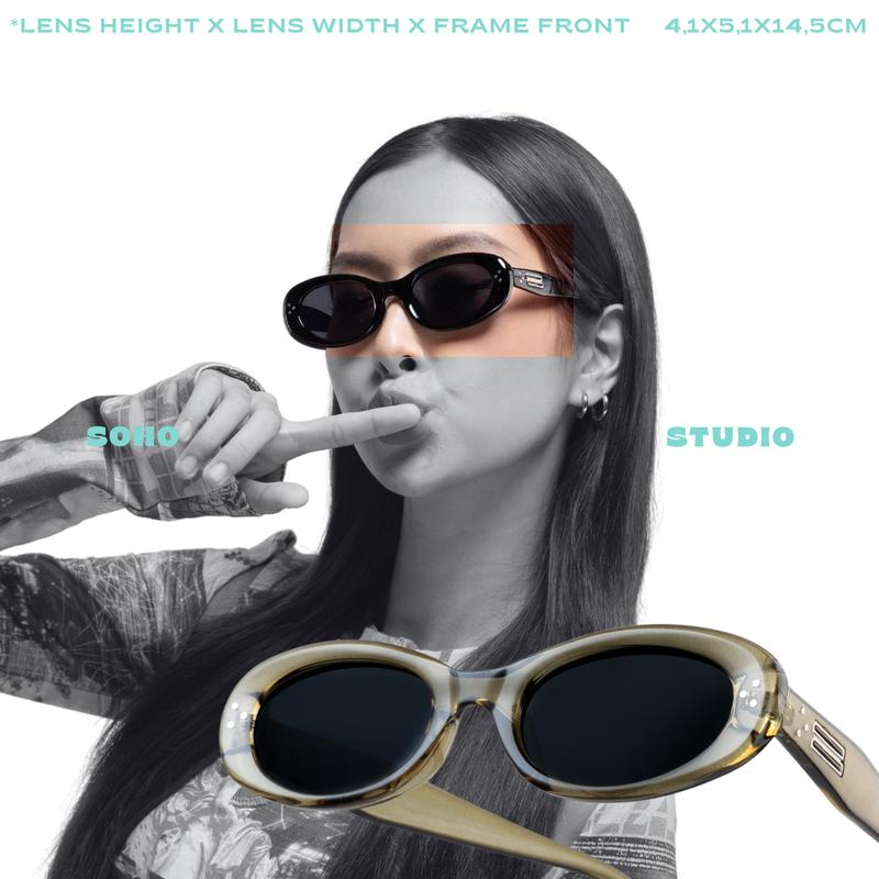 NEW 2025 Kính mát MOTA form oval Soho Studio thiết kế mới xu hướng Mắt Kính Nữ