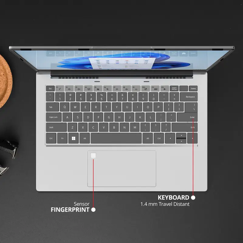 ADVAN Workplus AMD Ryzen 5 6600H 14" FHD IPS 16GB/1TB Laptop Notebook Free Windows 11 Upgradeable 6