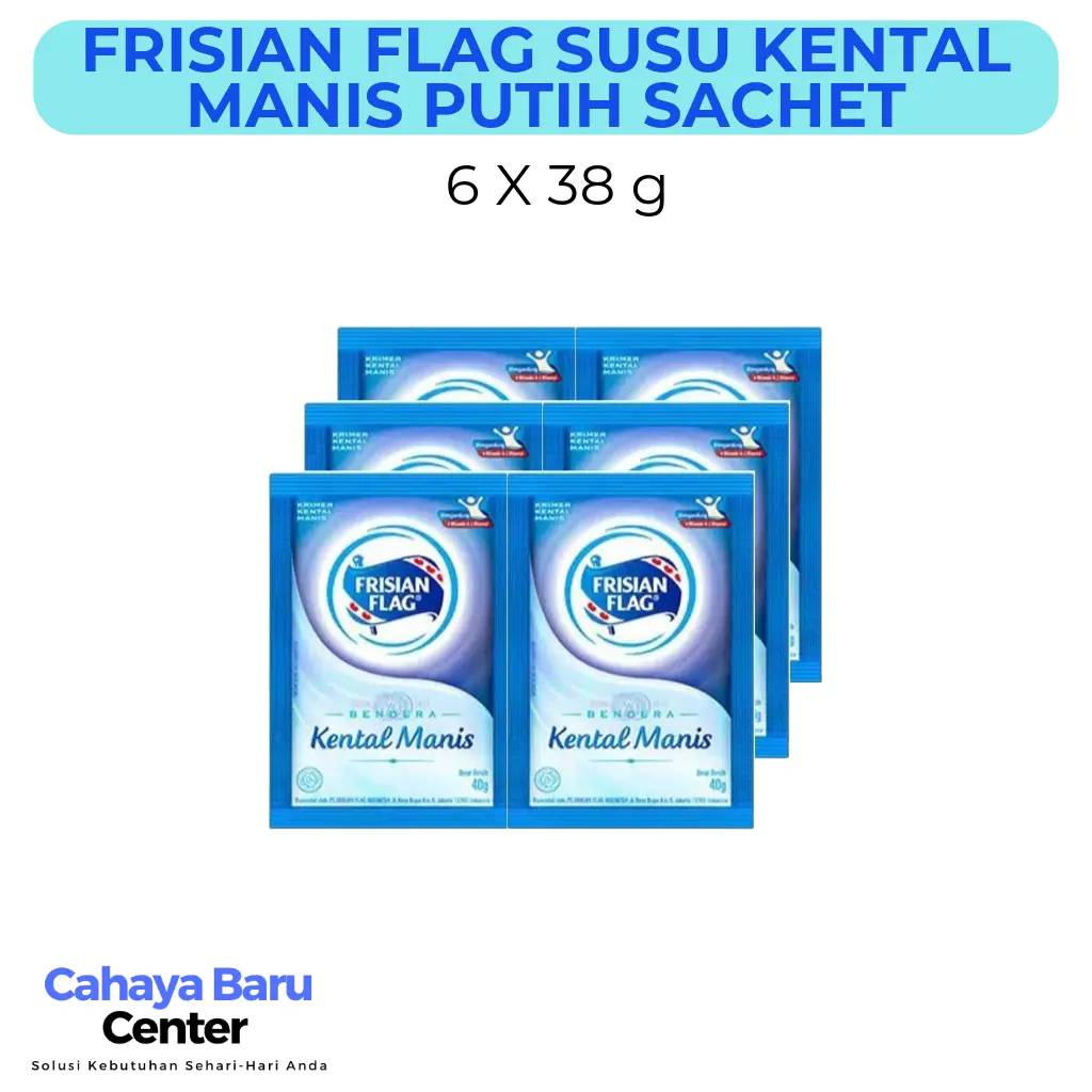 FRISIAN FLAG Kental Manis Putih Sachet 6 x 38 g