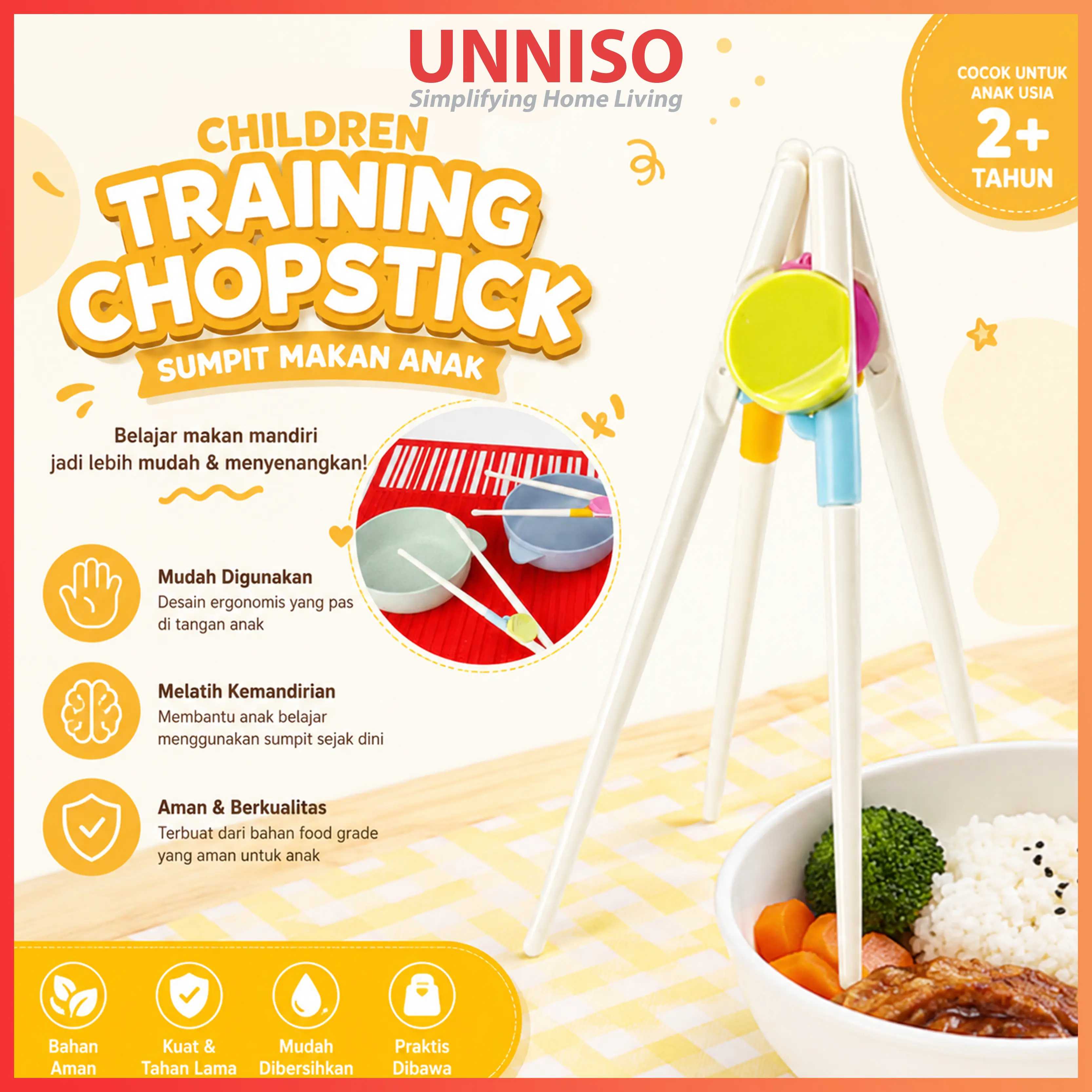 Children Training Chopstick / Sumpit Makan Anak