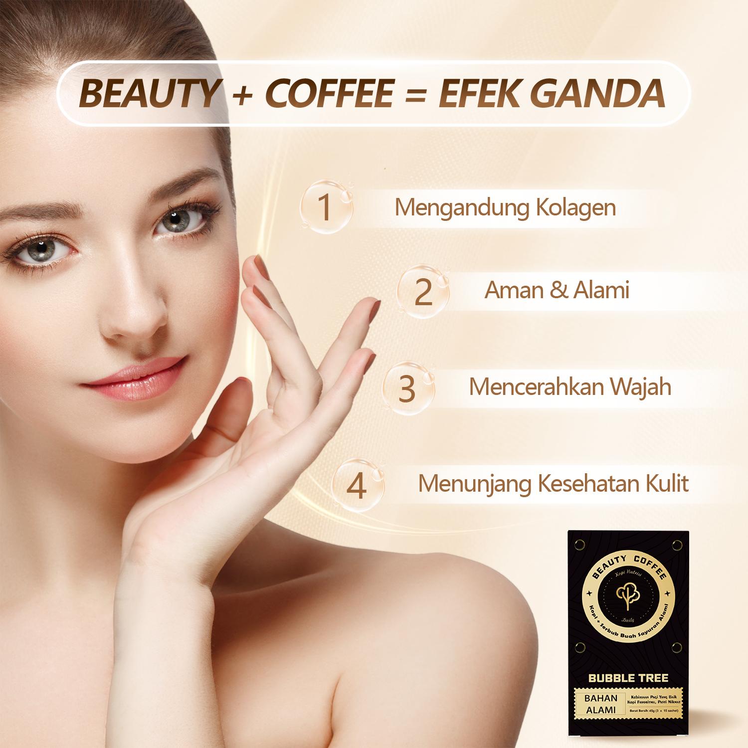 A-21Days Coffee Collagen – Minuman Kecantikan Favorit Wanita – Cerahkan Kulit dari Dalam, Rasa Nikmat Tanpa Pahit - Bahan Alami Untuk  Kulit Sehat