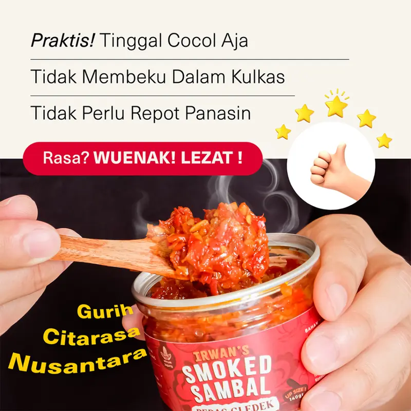 Sambal Kecombrang - Irwan's Smoked Sambal (Homemade Sambal Sehat, Sambal Asap, Sambal Arang) 3