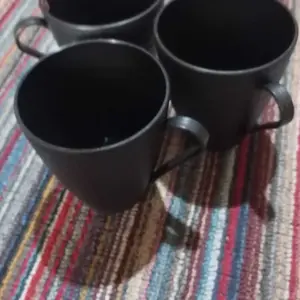 Set paket Ramen jepang hitam piring makan gelas dan mangkuk Kitchenware Plastik pp 5 Food Grade