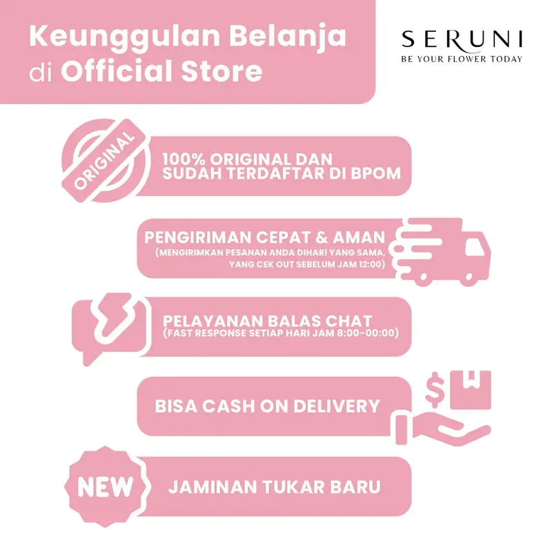 Seruni – Serum Vitamin C + Moisturizer – Membantu Membersihkan Wajah & Membantu Mencerahkan Wajah – [2 Pcs] Extract Kerutan 4
