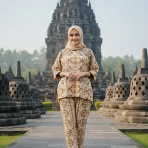 Keisya One Set Lengan 7/8 Bahan Rayon Premium Setelan Terbaru Kekinian