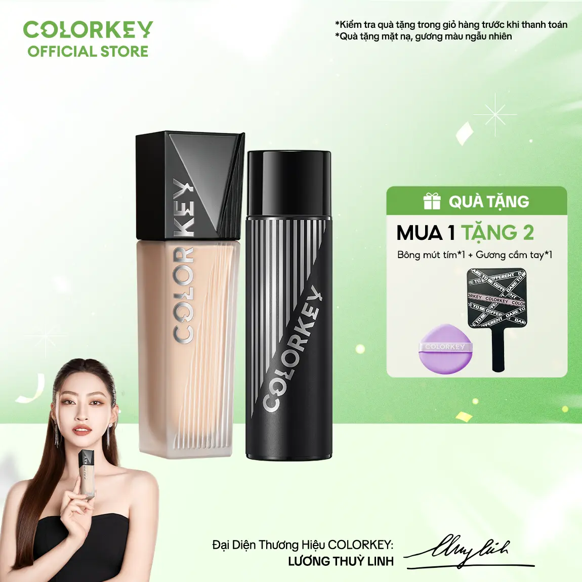 COMBO 1 Kem Nền Kiềm Dầu PHIÊN BẢN NÂNG CẤP +1 Xịt Khóa “Bản thiết kế vĩ đại ngày hè -  Nền bền lì ngại gì thời gian”