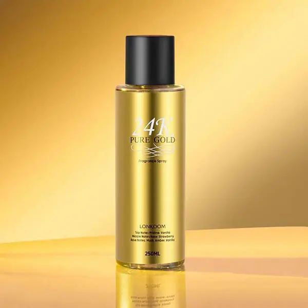 TERMURAH PARFUM ORIGINAL LONKOOM Perfume Gold Fragrance Spray 250ml - Parfum Wanita/Pria Tahan Lama