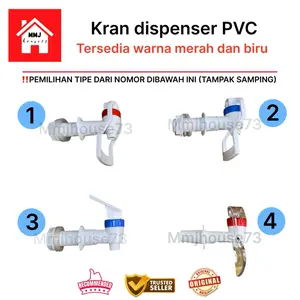 Kran Dispenser / Kran air model dorong atau tekan warna merah atau biru