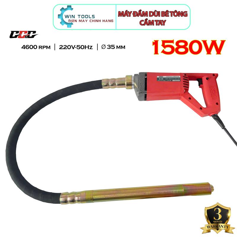  Máy Đầm Dùi Cầm Tay GGG Model G-35 Máy Đầm Dùi Bê Tông Mini Đầm Dùi Bê Tông - Bảo Hành 3 Tháng 