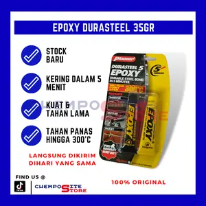 pioneer durasteel lem epoxy / lem besi tahan panas 300c 35gr set Resin