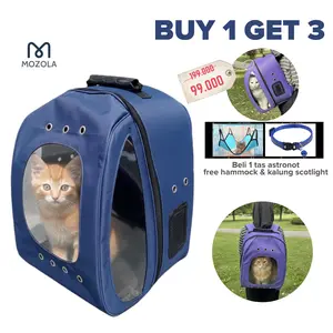 BUY 1 GET 3 ! Pet Cargo Tas Ransel Astronot Kucing Carrier Travel Anjing Aksesoris Perlengkapan Hewan Peliharaan