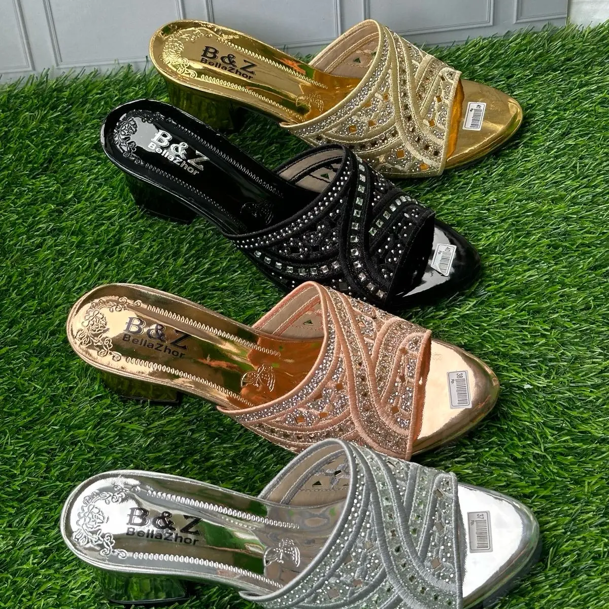 Sendal High Heels Wanita Pesta KP-07Realpick100% Size 37-42, Hak (5cm)COD Sandal Karet Karet Shoes