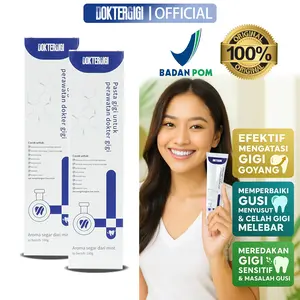【BPOM】DOKTERGIGI with COD 2pcs Pasta Gigi Biofarmasi untuk Memperbaiki Masalah Gigi dan Memperbaiki Agen Pemisah Perbaikan Cepat Gigi Berlubang Mulut  Gusi 【KISSIKA by DOKTERGIGI】