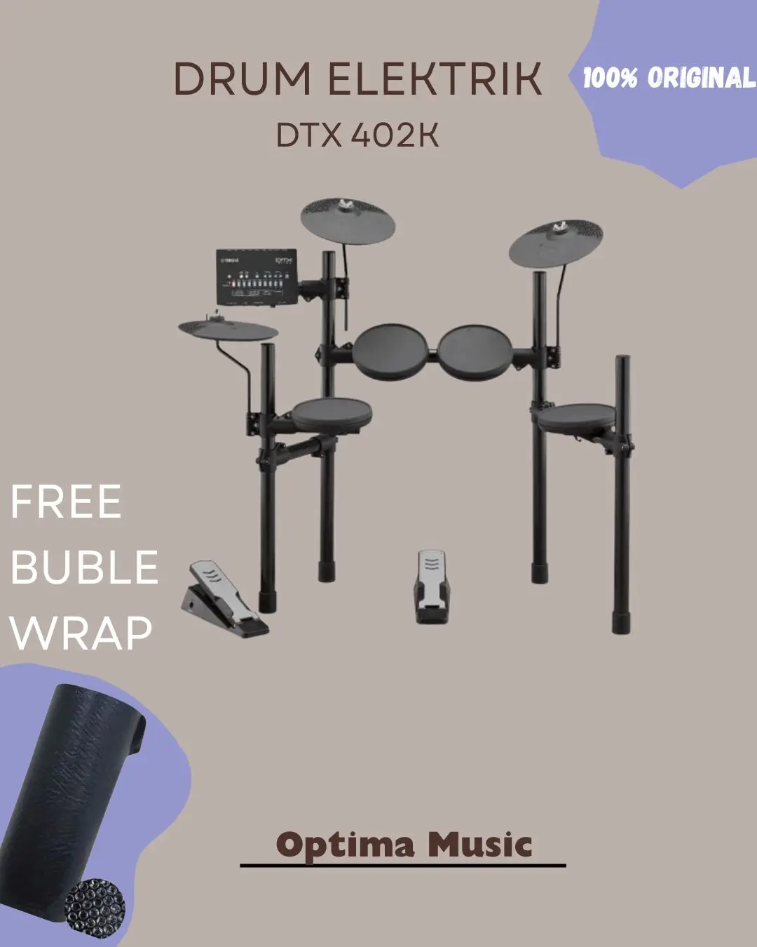 Yamaha Elektrik/ Listrik Drum DTX-402K / DTX402K/ DTX 402K / DTX 402