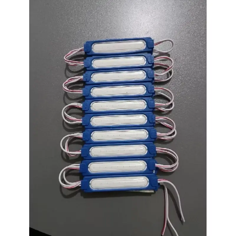 Lampu LED modul STRIP COB 9 mata 24volt waterproof lampu kolong led motor mobil dll