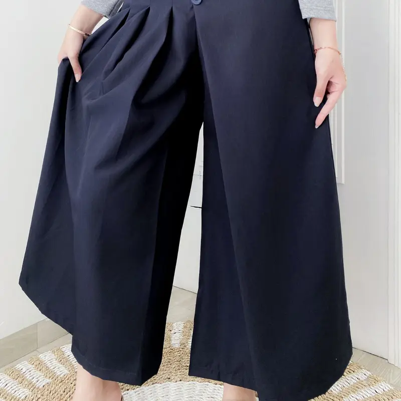 Celana Kulot Katun Barens Pants - Celana Panjang Casual Wanita Linen Rocela Bawahan Muslim Celana Kekinian 6