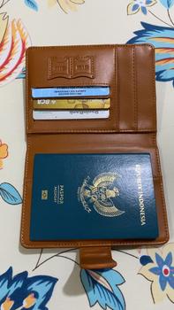 Product Review of BAELLERRY K2393 Passport Holder Dompet Travel Bahan Kulit PU Leather Premium Kartu Uang from n**4 1
