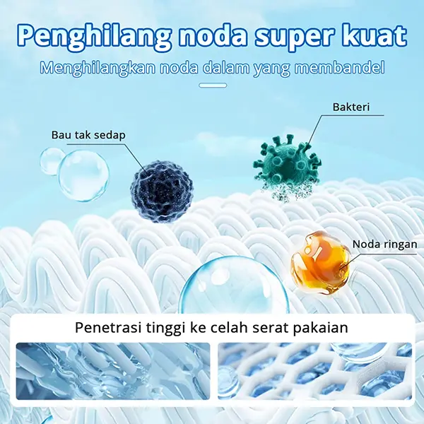 [SPECIAL 6.6] FLASHOME Pembersih noda baju membandel/Pembersih Pakaian/Cloth Stain Remover/Noda Kuning/Kelunturan/Pemutih Pakaian/Kerah Baju/Jamur Baju/Serbuk Ajaib/Laundry Clean/Deterjen/Detergent Viral 3