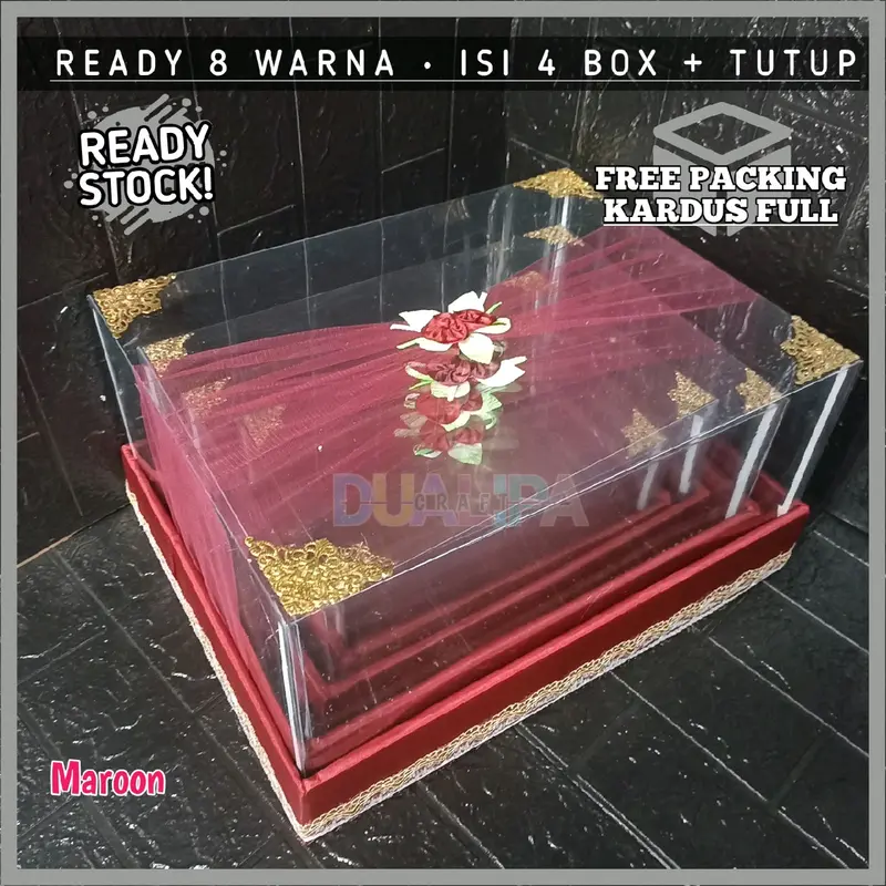 Kotak Seserahan Murah Box Hantaran Satu Set Isi 4pcs Foto - Produk Hasil Produksi Sendiri 5