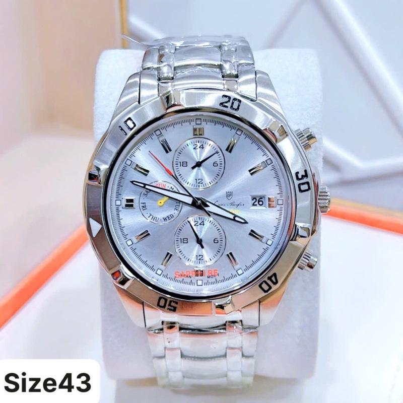 Đồng Hồ Nam O.P 3 cốt 6 kim . Máy Quartz Nhật . Kính sapphire chống trầy .…