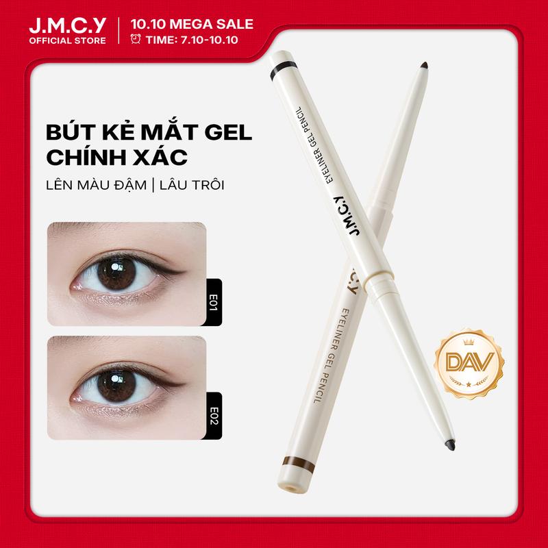 【10.10 MEGA SALE】JMCY- DAV Chứng Nhận Bút Kẻ Mắt Dạng Gel Màu, Không Thấm Nước & Chống Nhòe, Sắc Tố Cao, Ứng Dụng Mịn, Đầu Nét Chính Xác, Lâu Trôi