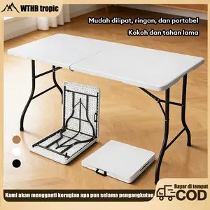 Meja  Makan lipat 【COD】PORTABLE PAMERAN OUTDOOR INDOOR PIKNIK TAMAN MAKAN COD camping piar cooking