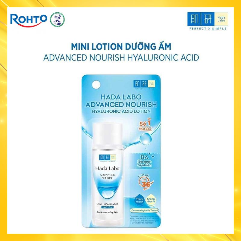 Dung dịch dưỡng ẩm (HADA LABO ADVANCED NOURISH HYALURONIC ACID LOTION FOR NORMAL TO DRY SKIN) 40ml