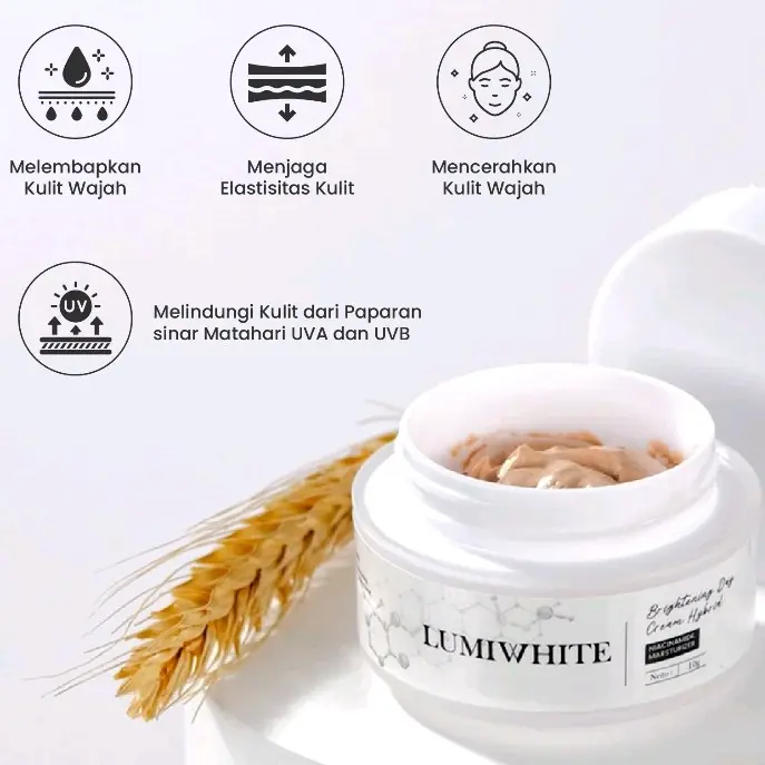 PROMO TERBATAS !! Lumiwhite Day Cream Hybrid / Day Cream Pemutih Wajah / Skincare Wajah 1