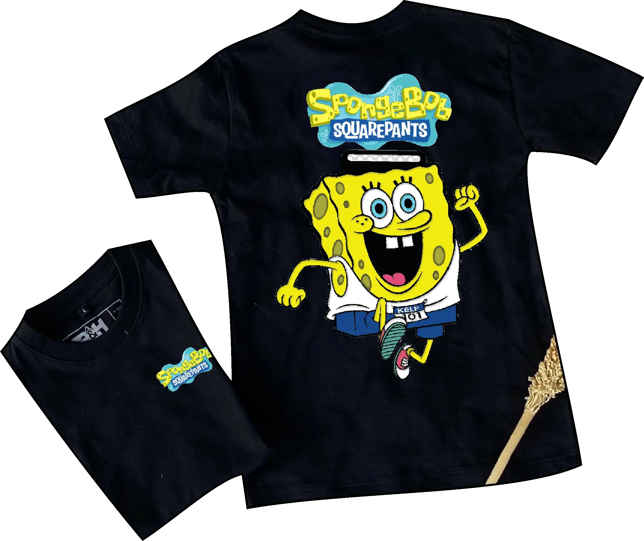 Kaos anak laki laki perempuan spongebob 2-10 tahun pakaian anak laki laki bahan katun