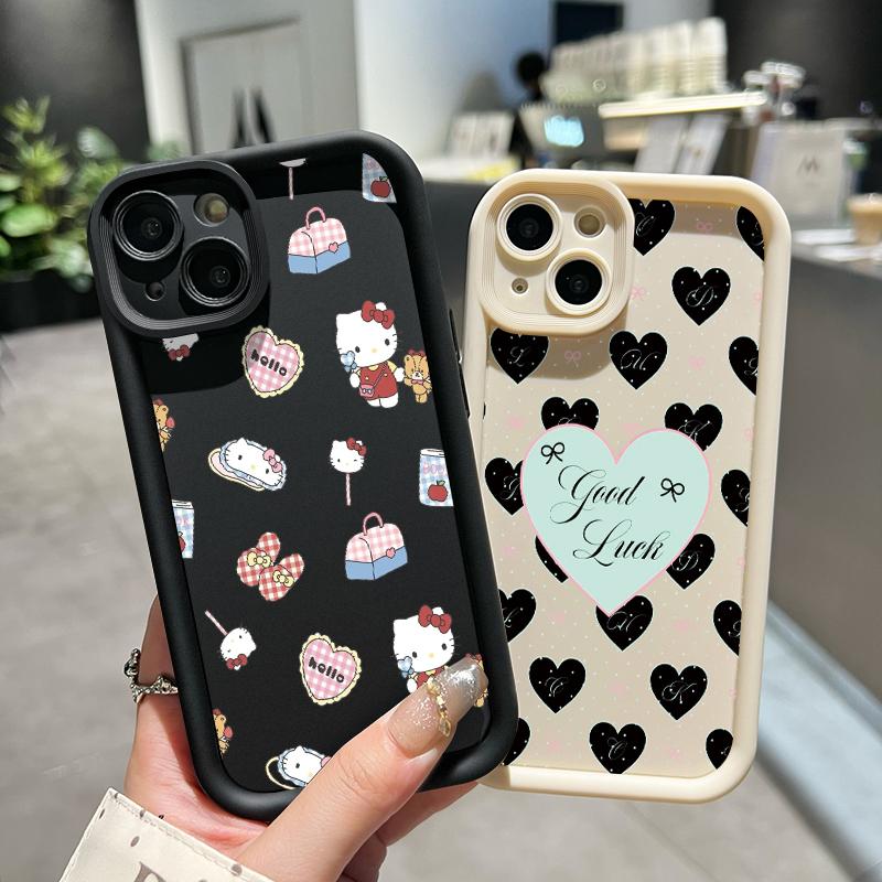 Casing Hp Untuk Realme C55 Realme Narzo N55 Casing Hp Kasing Kesing Cesing Silikon Softcase Case Pola kartun anak kucing / cinta Kualitas unggul Kasingg ponsel Tahan drop 5