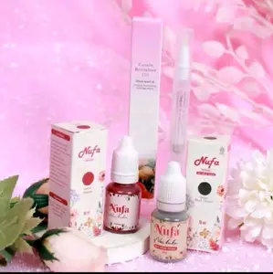 NUFA HENNA PAKET OMBRE+ VITAMIN (MAROON,  HITAM, MERAH, COKLAT, ORANGE, ORIGINAL BY NUFAINAIKUKU)