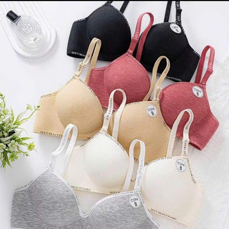 A2542_Áo Lót Nữ Đúc Su DÀY quản chéo 3 CM Không Gọng Mềm Mại Thoải Mái Nâng Đẩy Vòng 1, Áo Ngực Đệm Dày Tạo Khe Cao Cấp