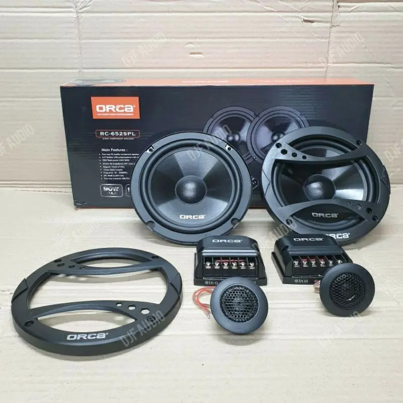 Speaker Split Orca RC 652SPL - 6.5 Inch Speaker Pintu 2 Way Mobil Universal Car Speakers Audio Mobil 4