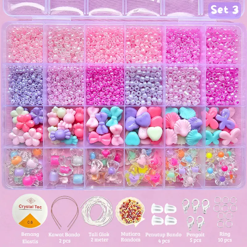 Manik Manik Pasir DIY Beads Craft 1 Box - SM014 2