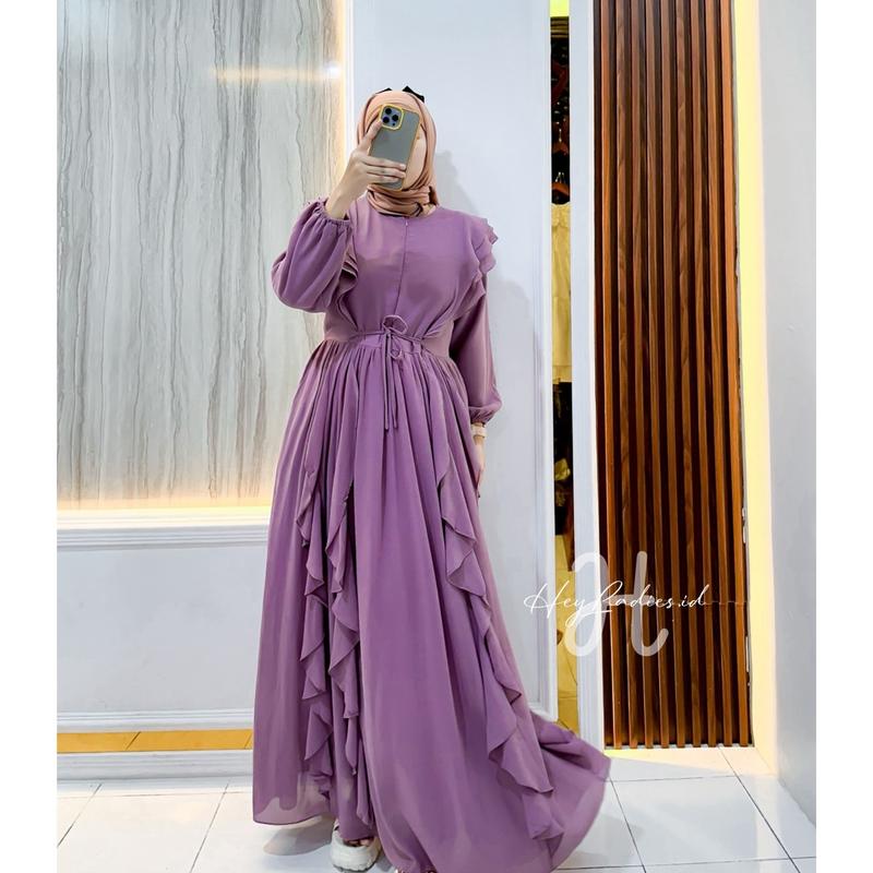 Product Introduction of Siera Dress Gamis Ceruty Muslim Wanita Mewah Pesta Kondangan Lebaran Cantik baju 24