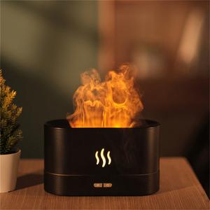 Noiseless Essential Oil Diffuser, 1 Count Colorful Flame Air Aroma Diffuser Humidifier with Automatic Shut-off Protection Function, Suitable for Home Office Yoga