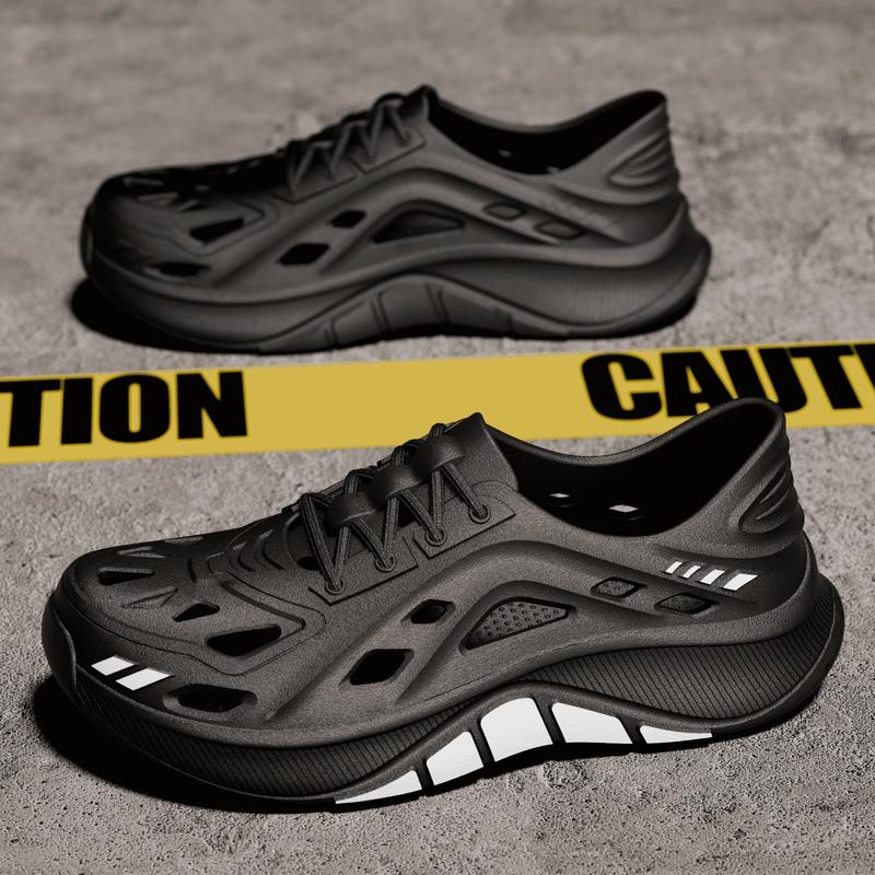 Golden&ToeSpot Sepatu Kasual Pria Biru Desain Berlubang Tahan Lama Tidak berbau Ventilasi Baik Tali Sepatu Mudah Dipakai Bahan Ringan Nyaman untuk Aktivitas Sehari hari Indoor dan Outdoor 202601035232