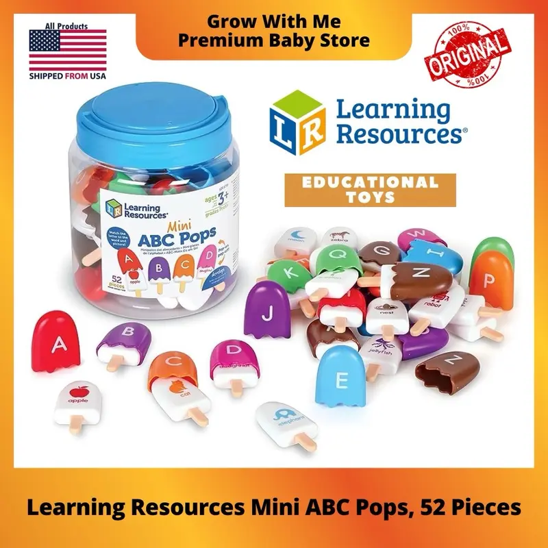 Learning Resources Mini ABC Pops, 52 Pcs | Educational Toys Fisher ...
