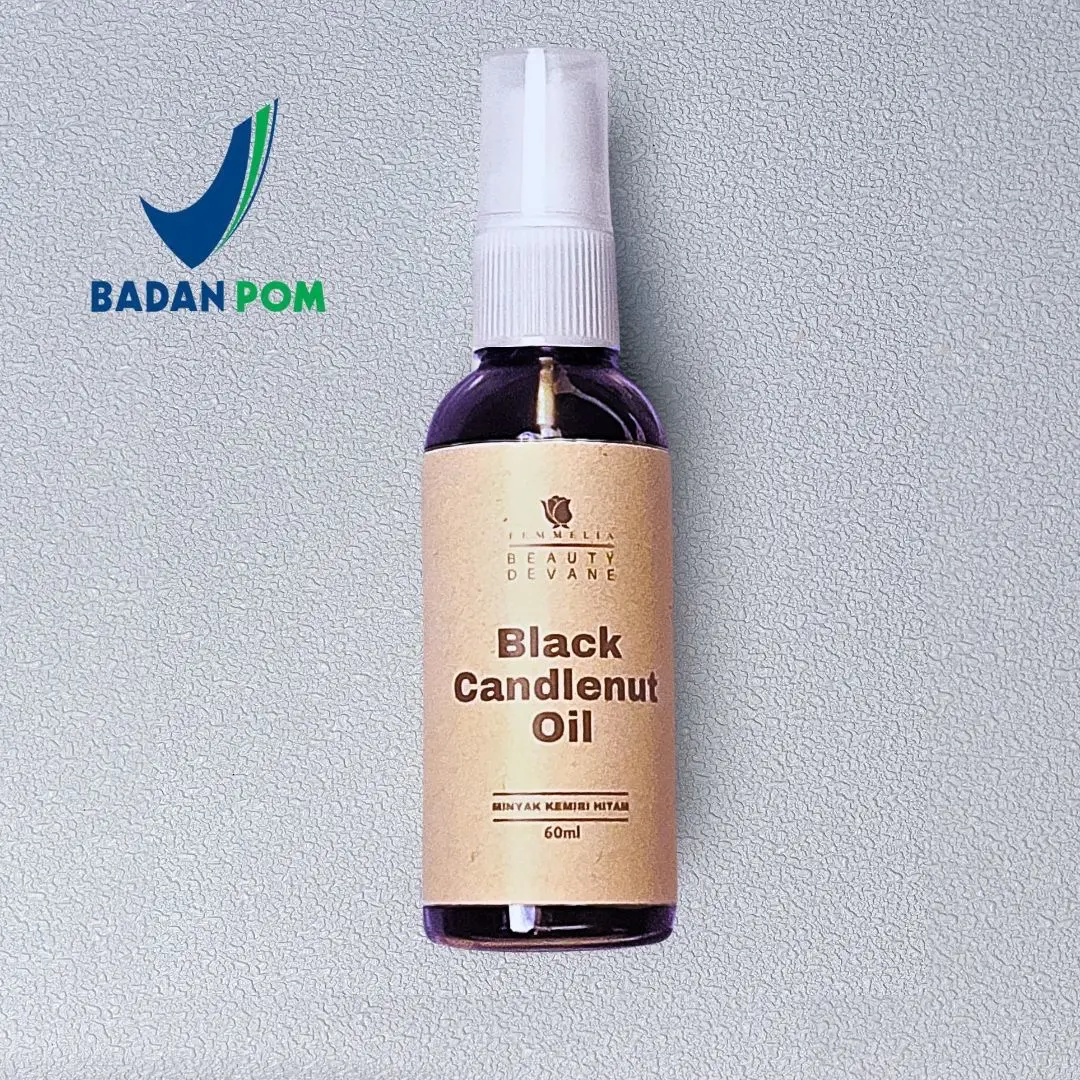 FEMMELIA by Beauty Devane Minyak Kemiri Bakar 60ml Melebatkan Jenggot Perawatan Rambut Rontok Dan Ketombe,menebalkan rambut peria dan wanita