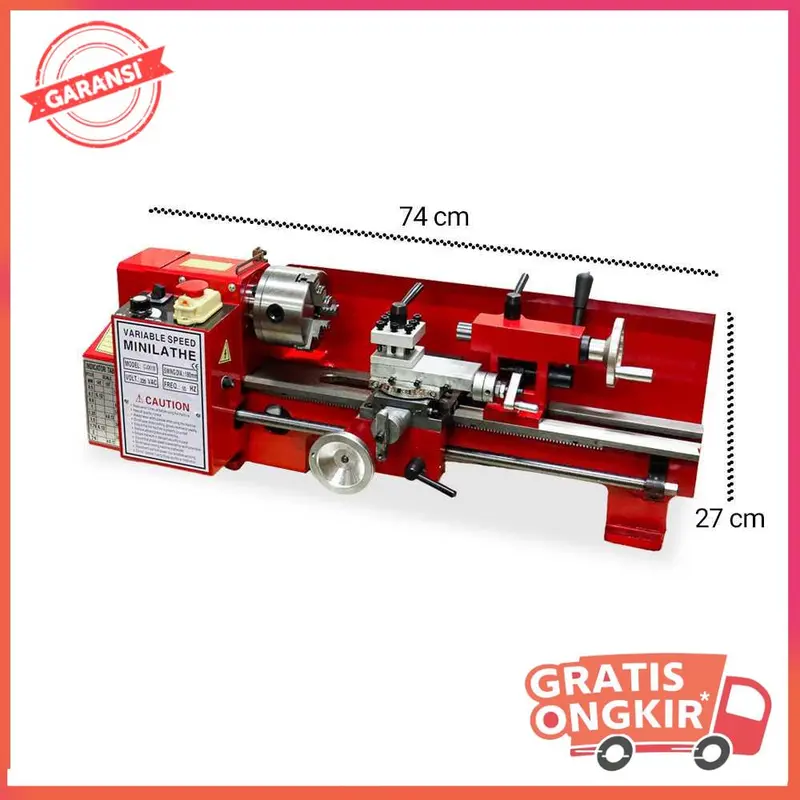 Mesin Bubut Mini Lathe Wood Working DIY 550W - MX0618 6