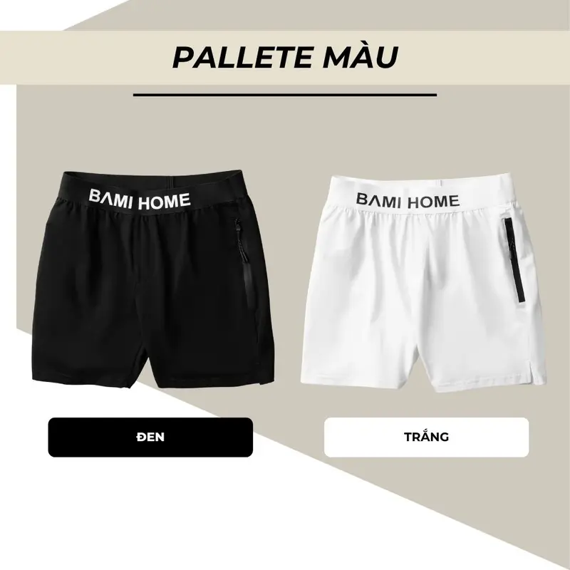 Quần short nam BAMIHOME, quần gym chất liệu cotton co giãn, thoáng mát thấm hút mồ hôi tốt QG03 7