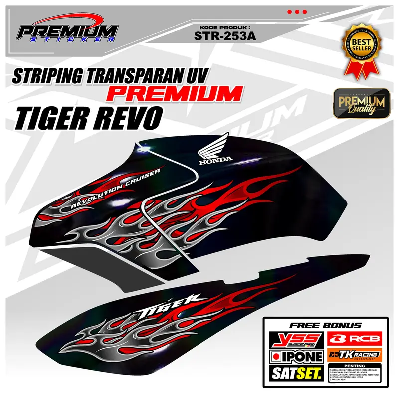 STR253 - STRIPING MOTOR TIGER REVO / TIREV MOTIF API 1