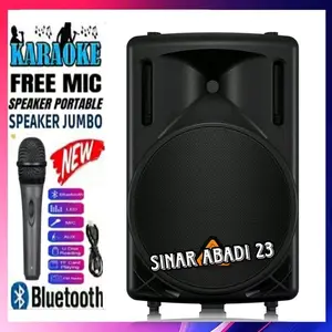 Speaker aktif bluetooth kimiso Graind Power 3381 Gratis Mic/Speaker aktif Bluetooth MP3/Mp4 Full bass