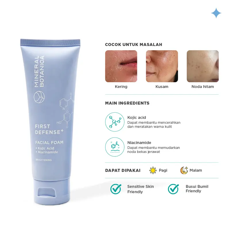 [TERLARIS & TERBAIK] Mineral Botanica Perfect Purifying  & First Defense Facial Foam 1